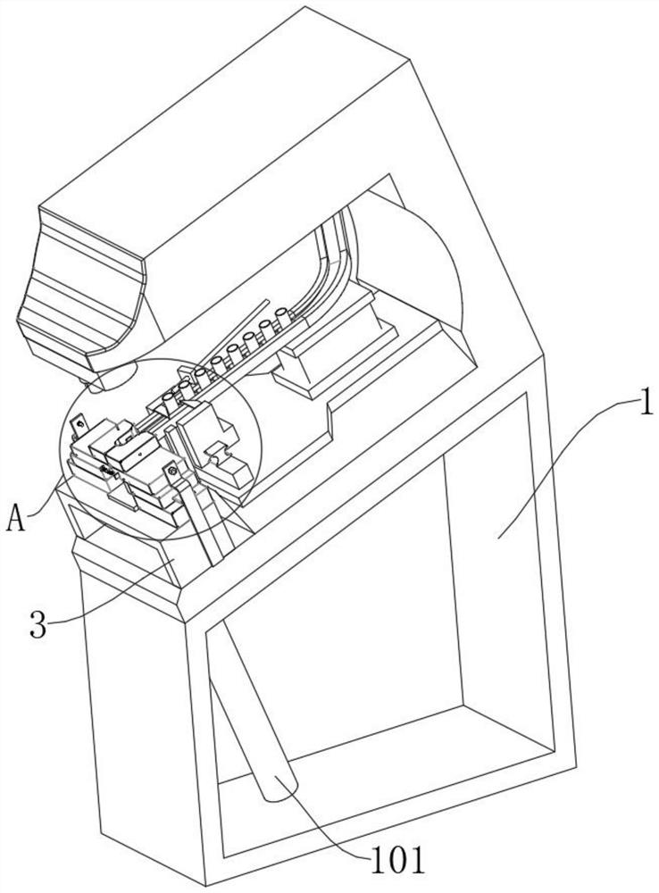 Environment-friendly full-automatic punching and riveting efficient workstation for plates