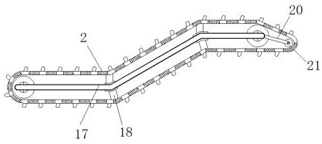 A desalination treatment device for sea sand used as construction sand