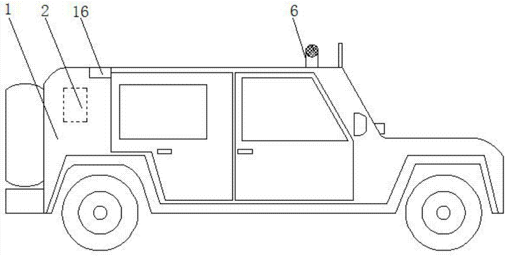 Intelligent control vehicle-mounted security system