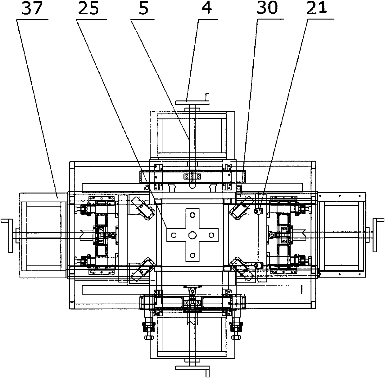 Solar cell assembly frame and angle assembling device and process thereof