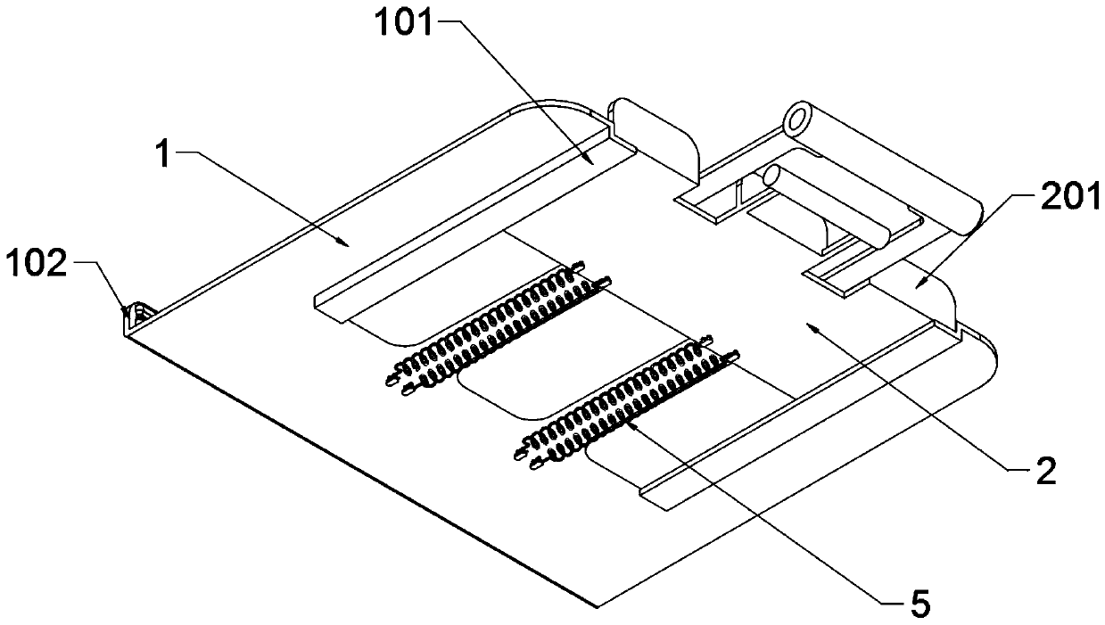 Clamping device for machining PCB and equipped with flexible clamping body structure