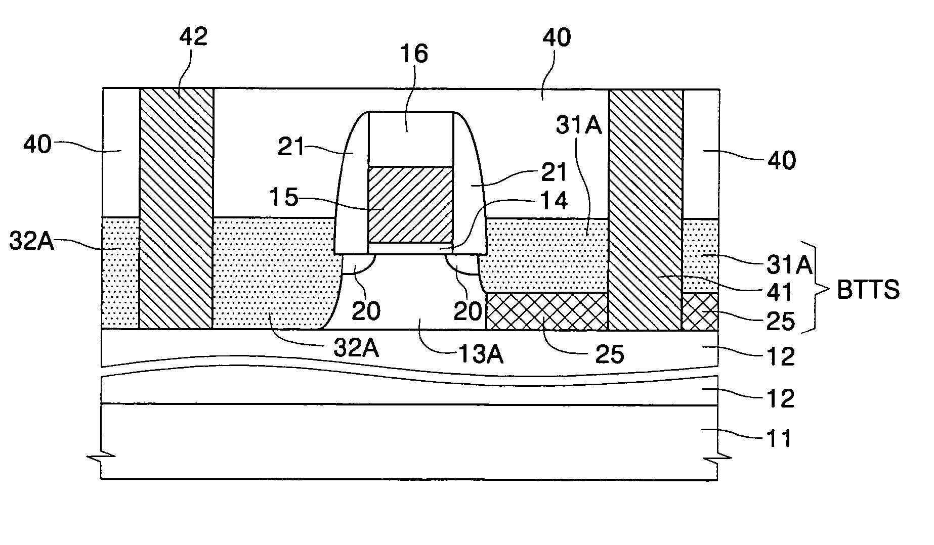 Body-tied-to-source MOSFETs with asymmetrical source and drain regions and methods of fabricating the same