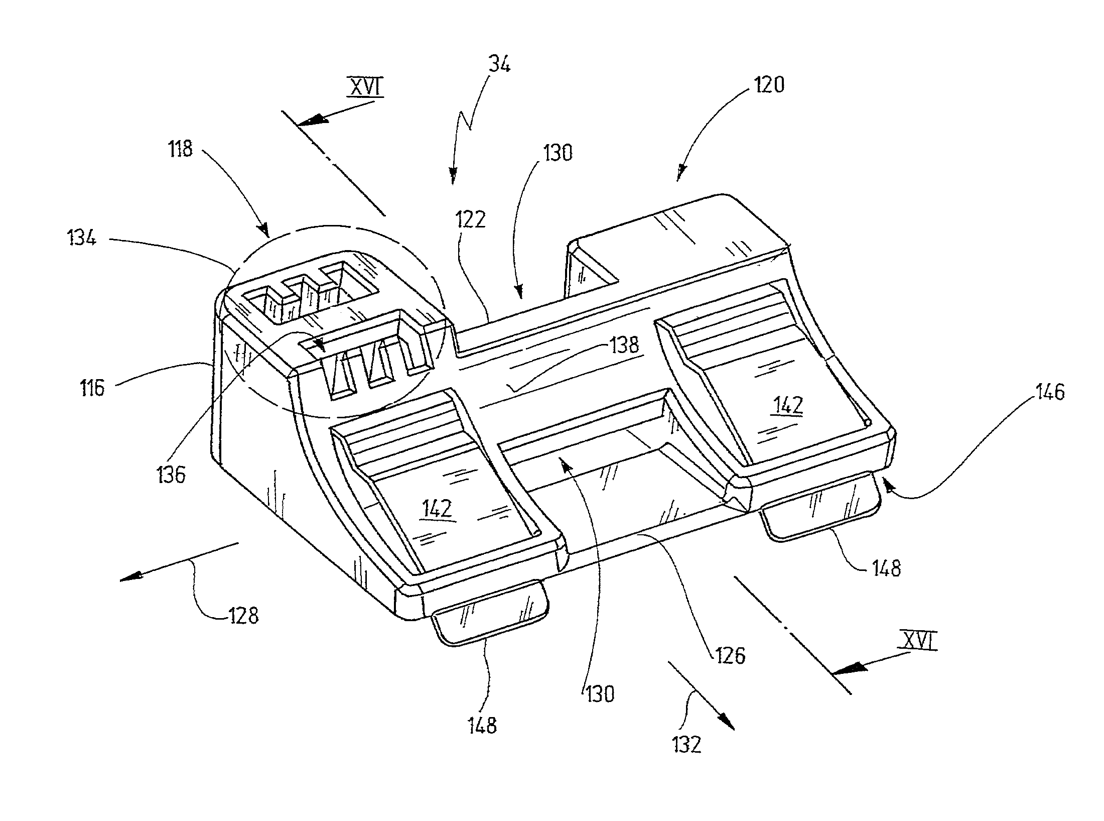 Fastening element for a cable harness