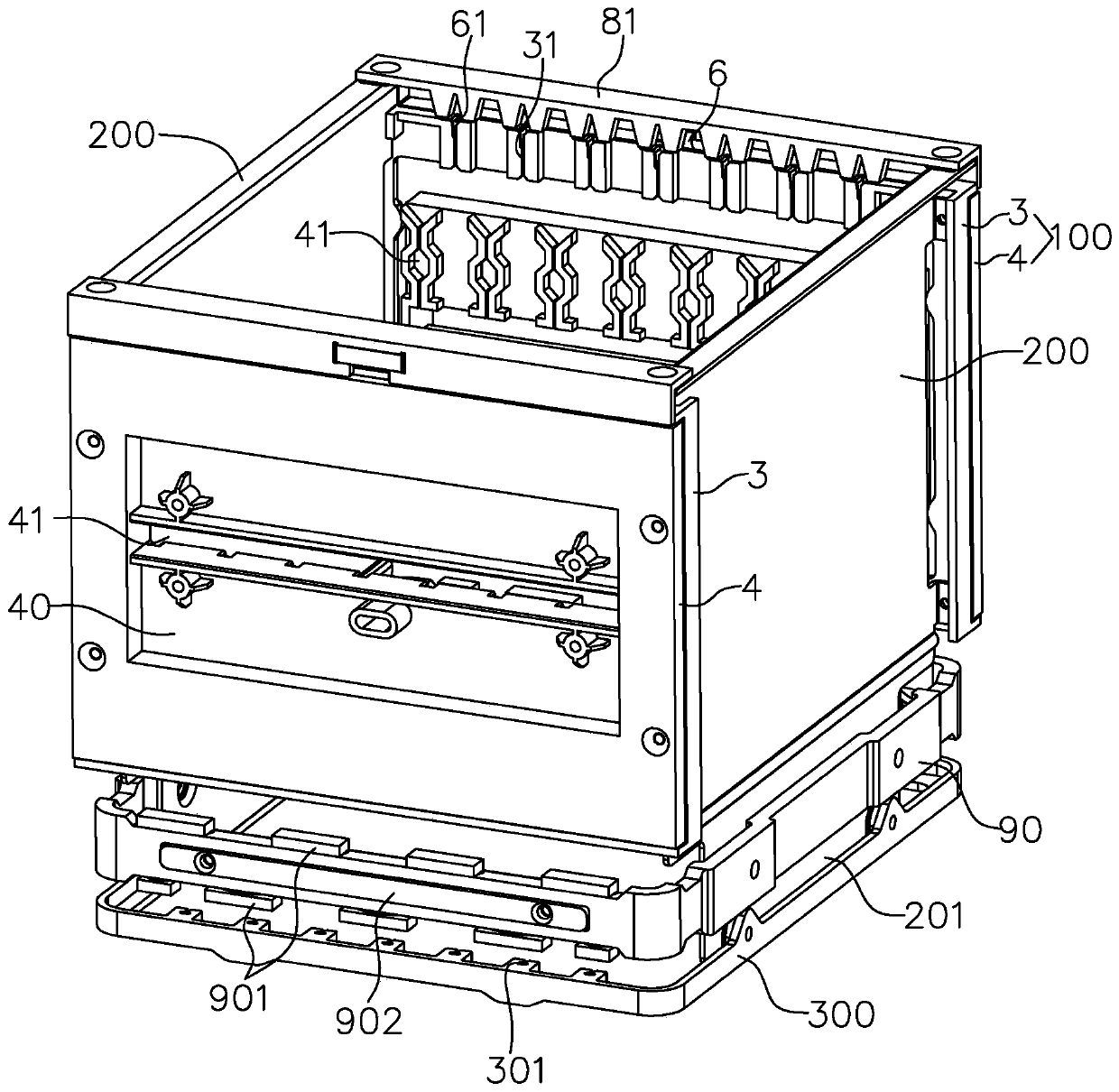 Electrode plate fixing mechanism and electrostatic purification device applying same