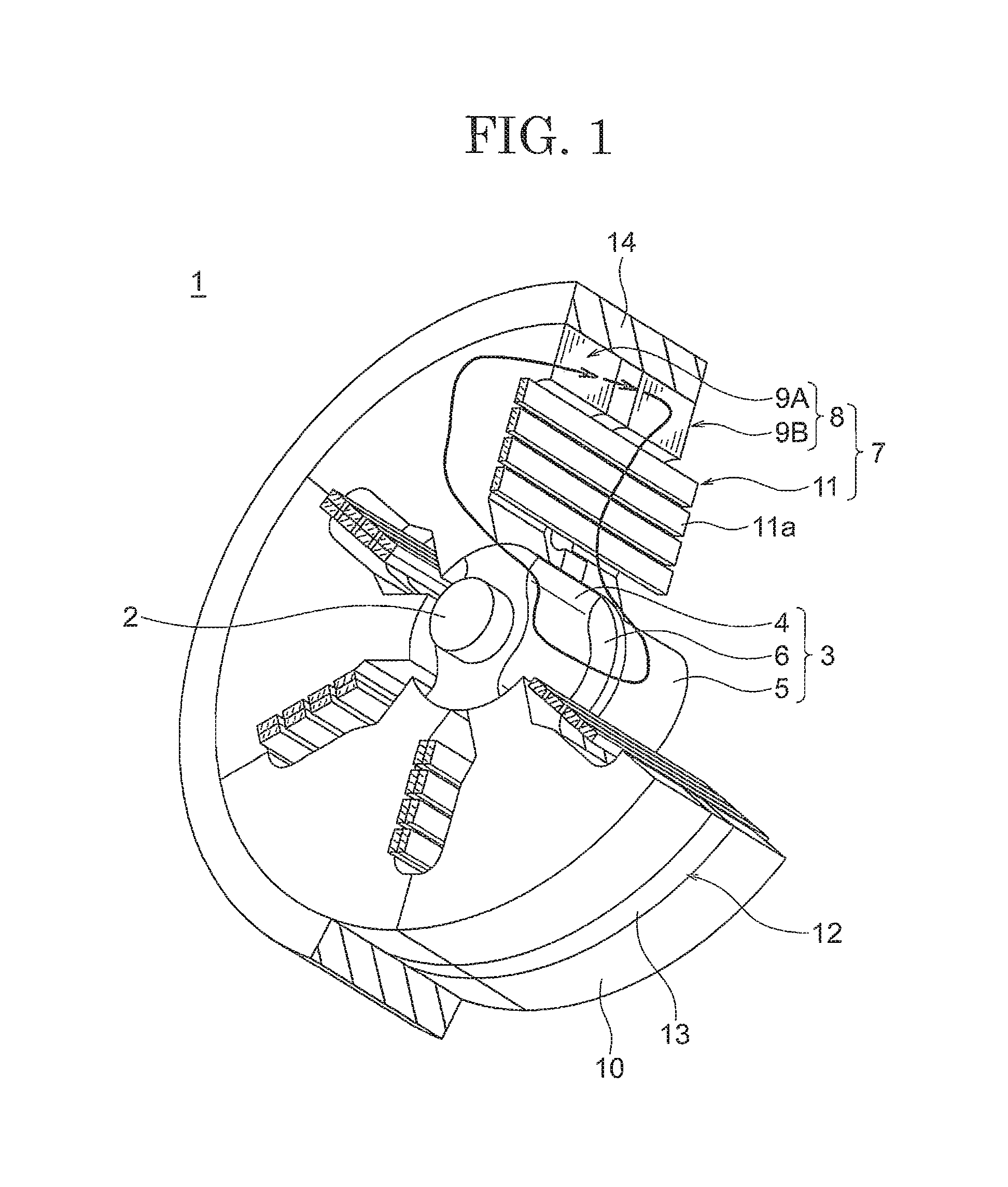 Magnetic inductor electric motor and manufacturing method therefor