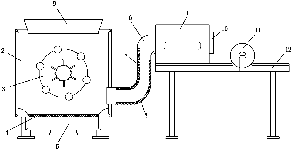 Efficient down filling machine