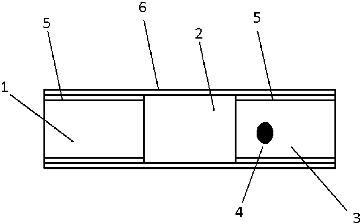 Color-changeable temperature developing ternary composite filter rod