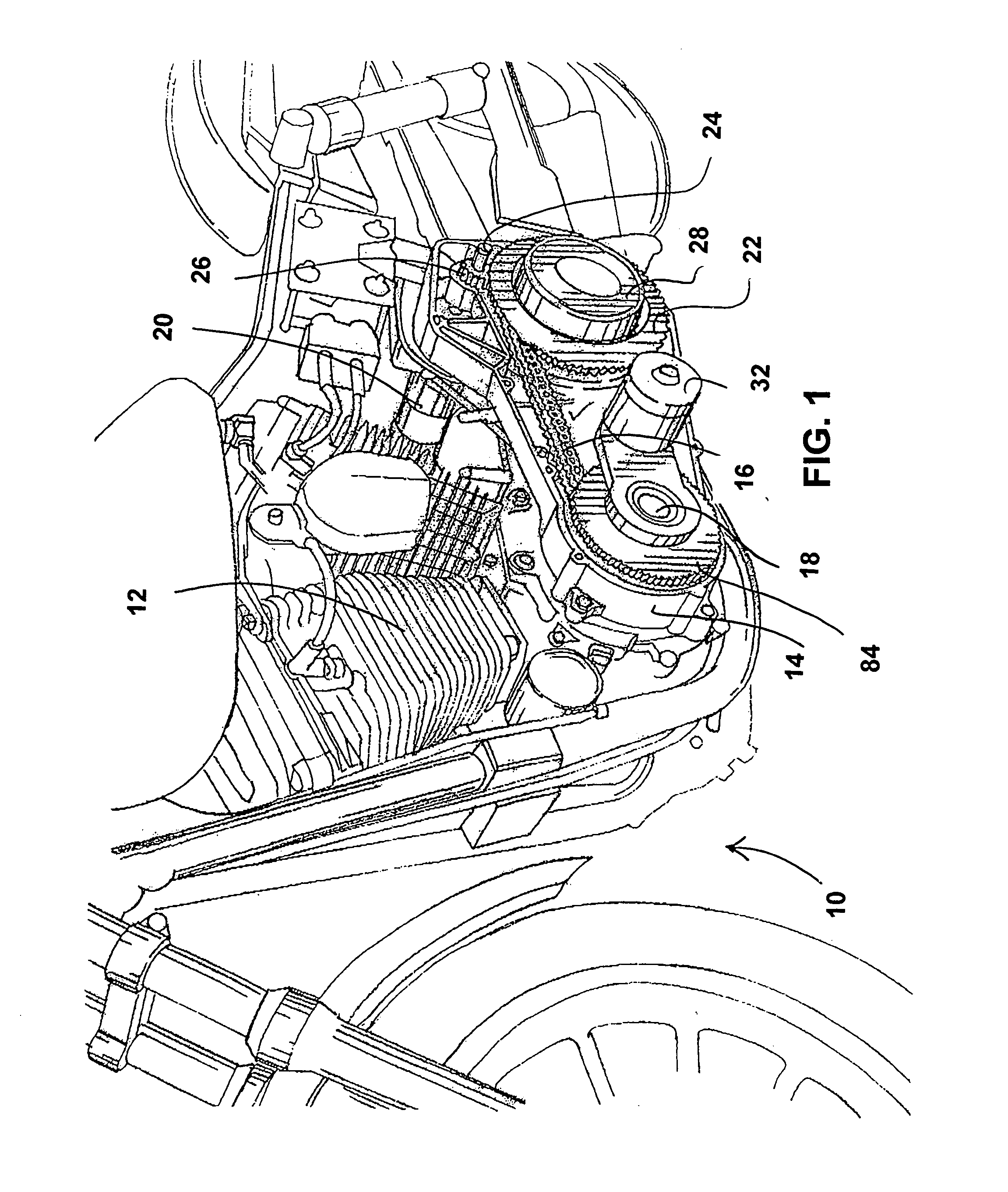 Direct drive cranking system for belt or chain-driven V-Twin motorcycle engines