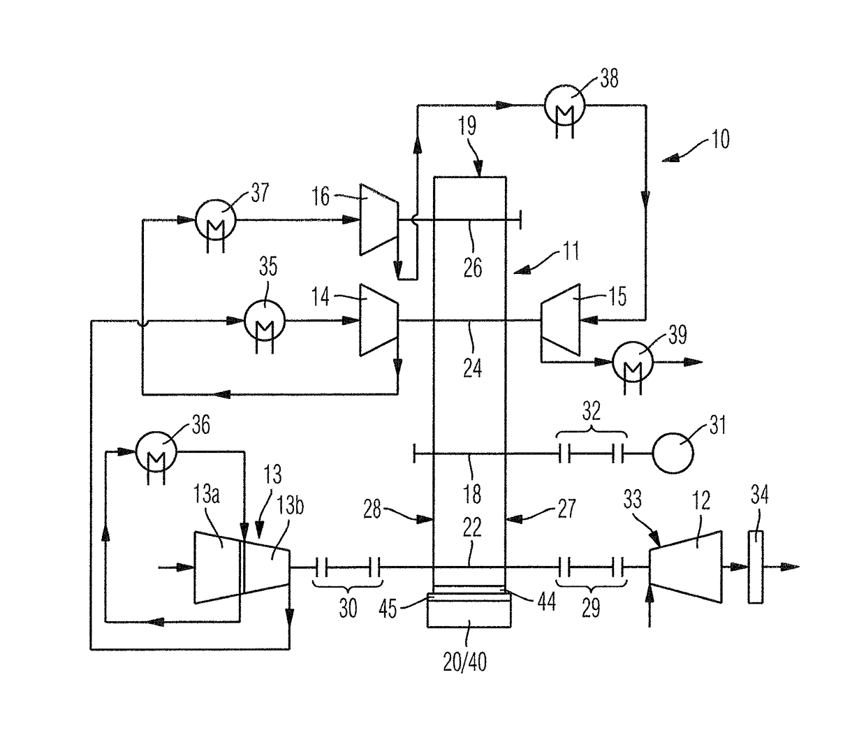 Geared Turbocharged Engine