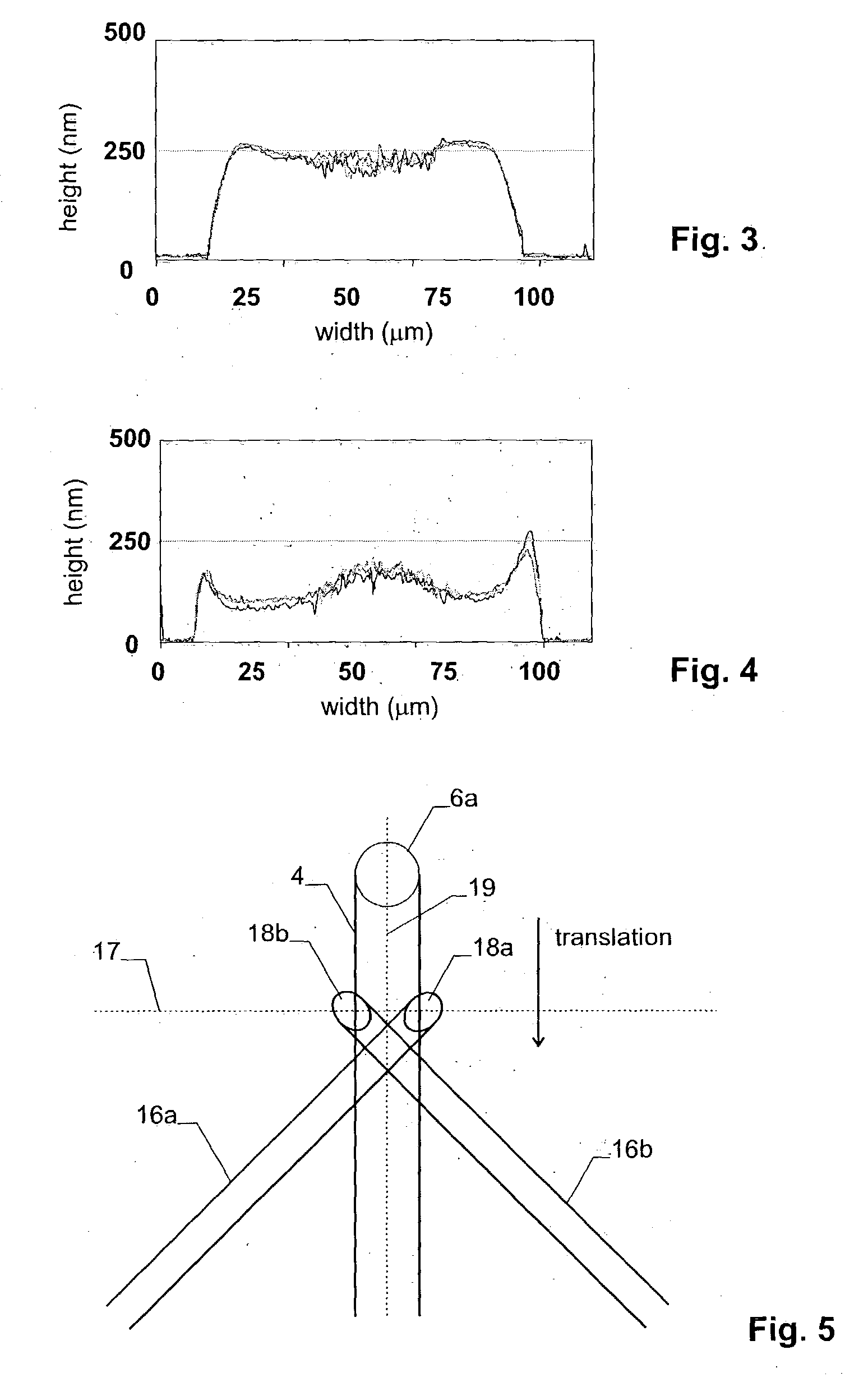 Method for producing a structure using nanoparticles