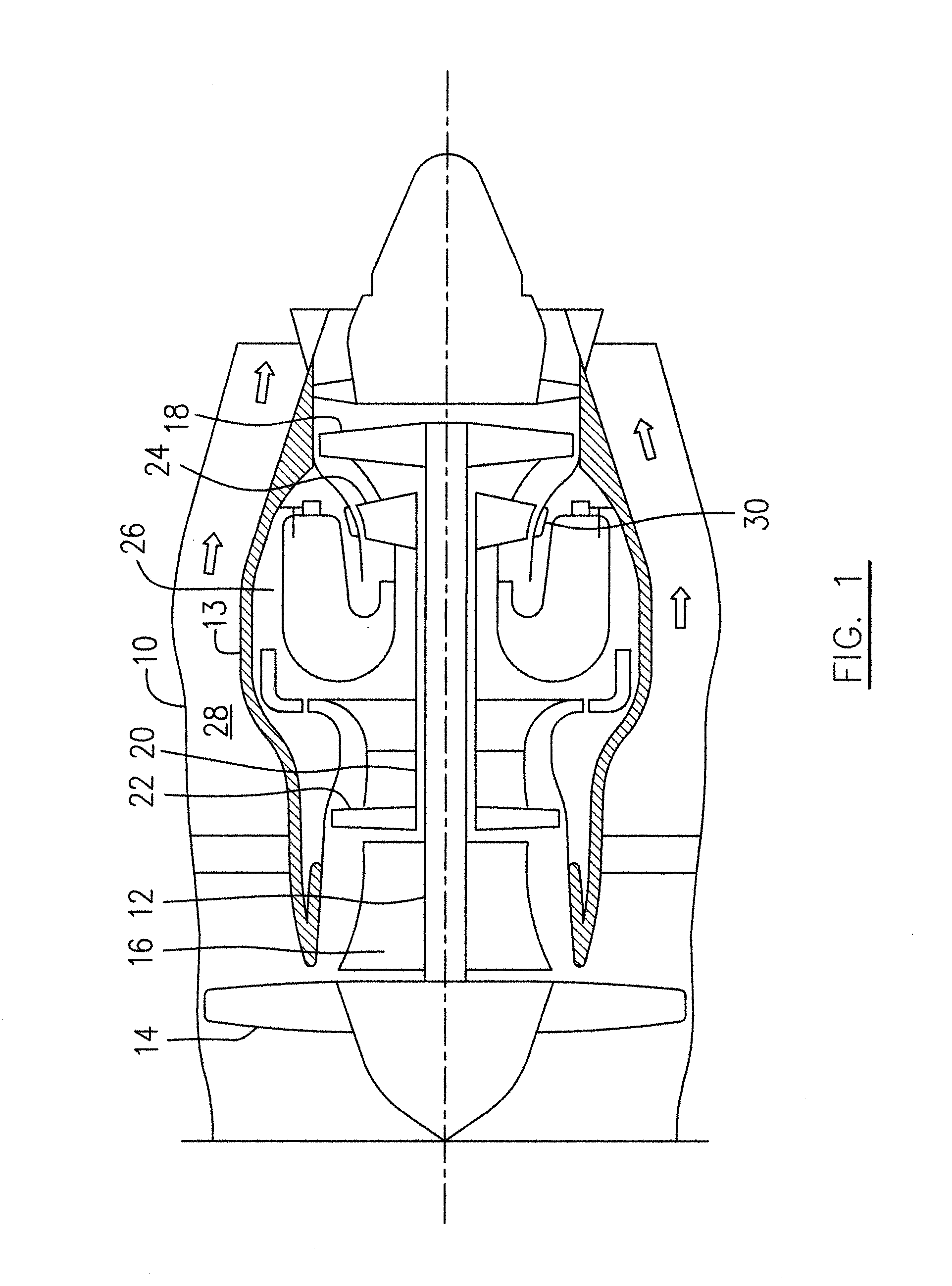 Active turbine tip clearance control system