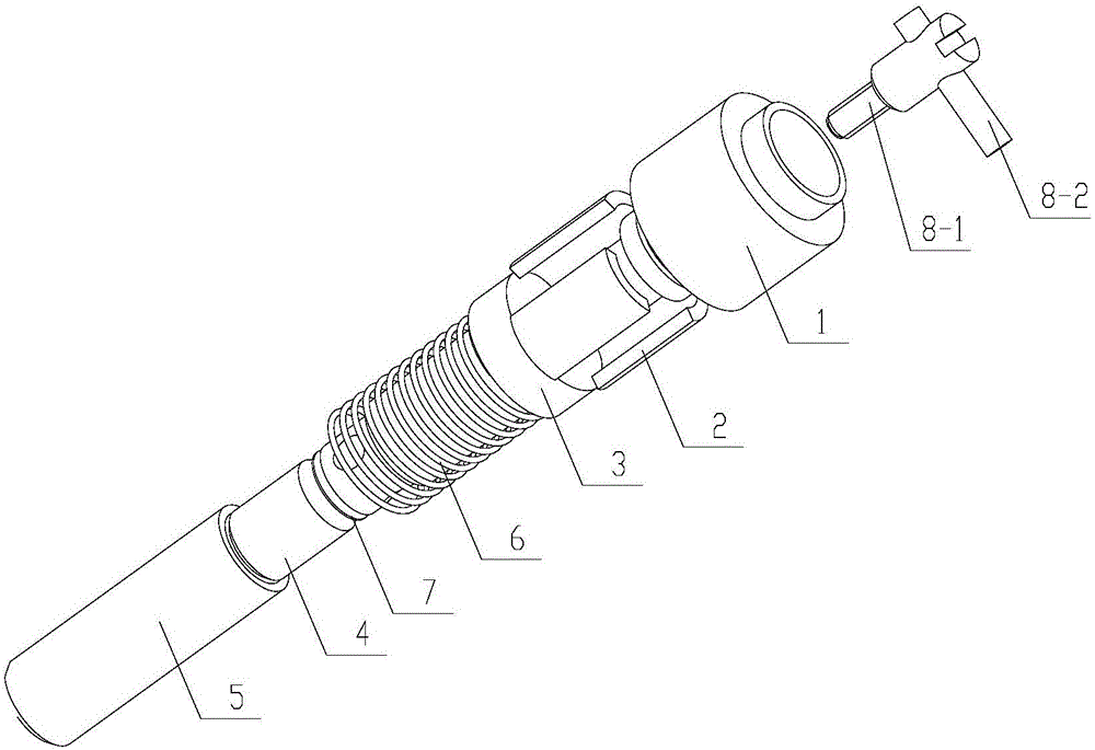 Detonator security mechanism with self-locking function and detonator