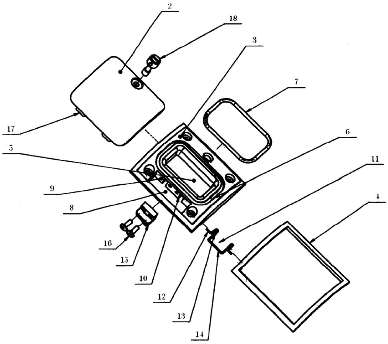 Hatch structure of a missile recording compartment