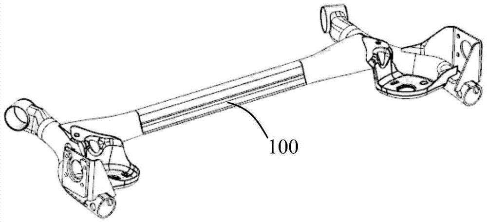 Forming and centering method of torsion beam of pipe fittings