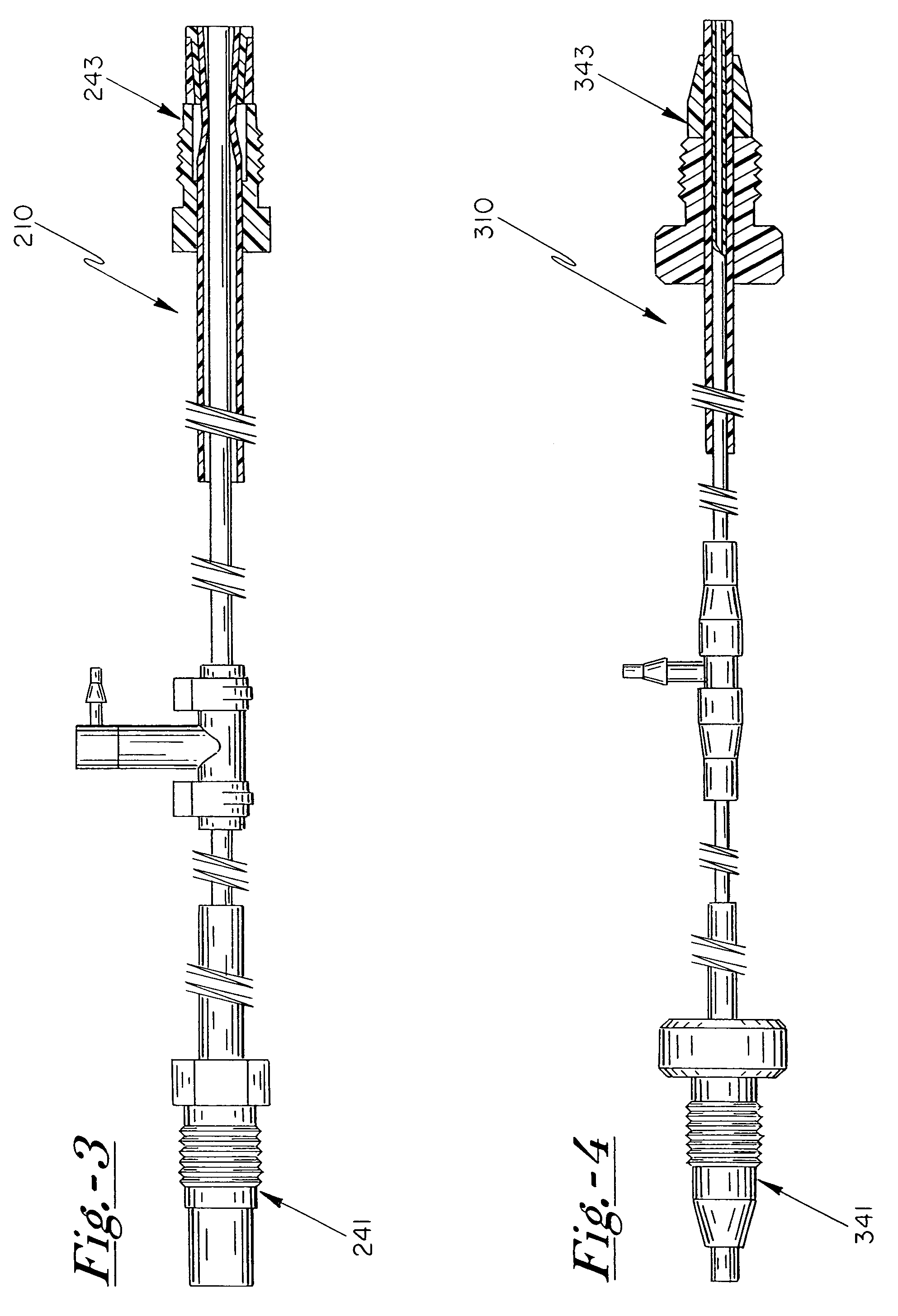 Axial transfer line degassing