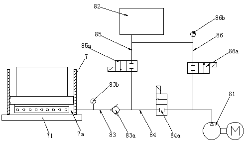 A high-efficiency vacuum pumping mechanism for a vulcanizing machine