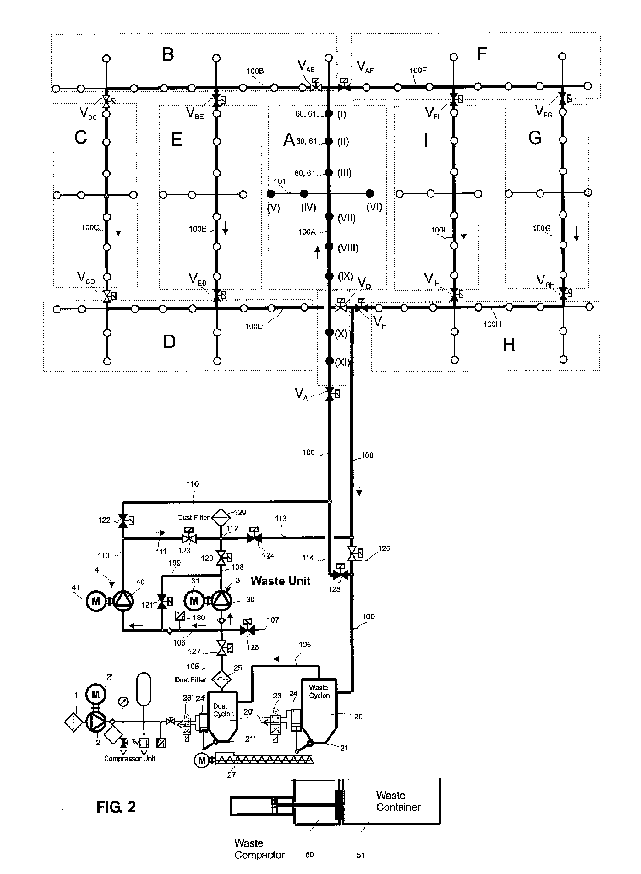 Method and apparatus in pneumatic material conveying system