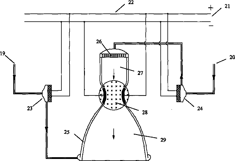 Super-conducting electromagnetic pump circulating system of liquid rocket engine