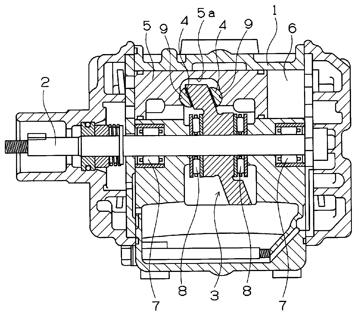 Semispherical shoe for swash plate compressor and swash plate compressor