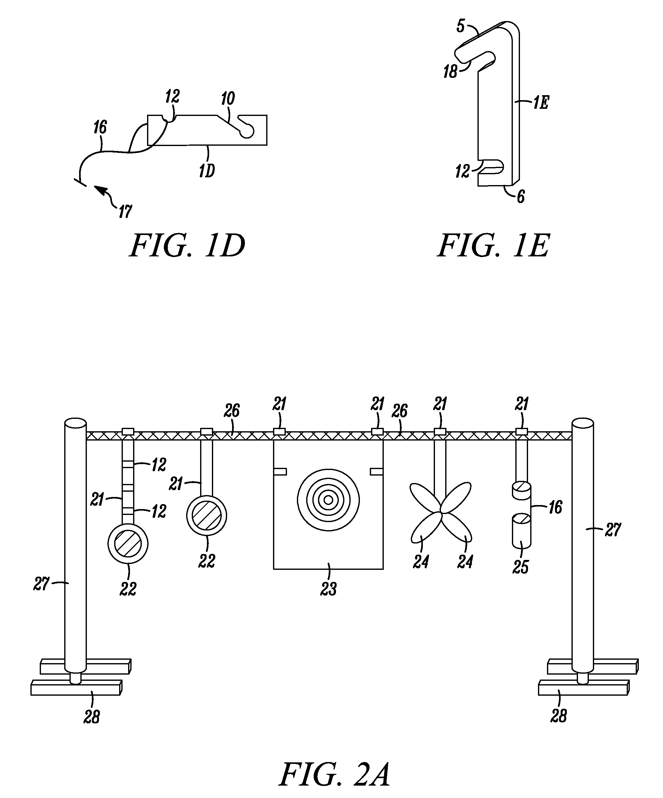 Target hanger and target support system