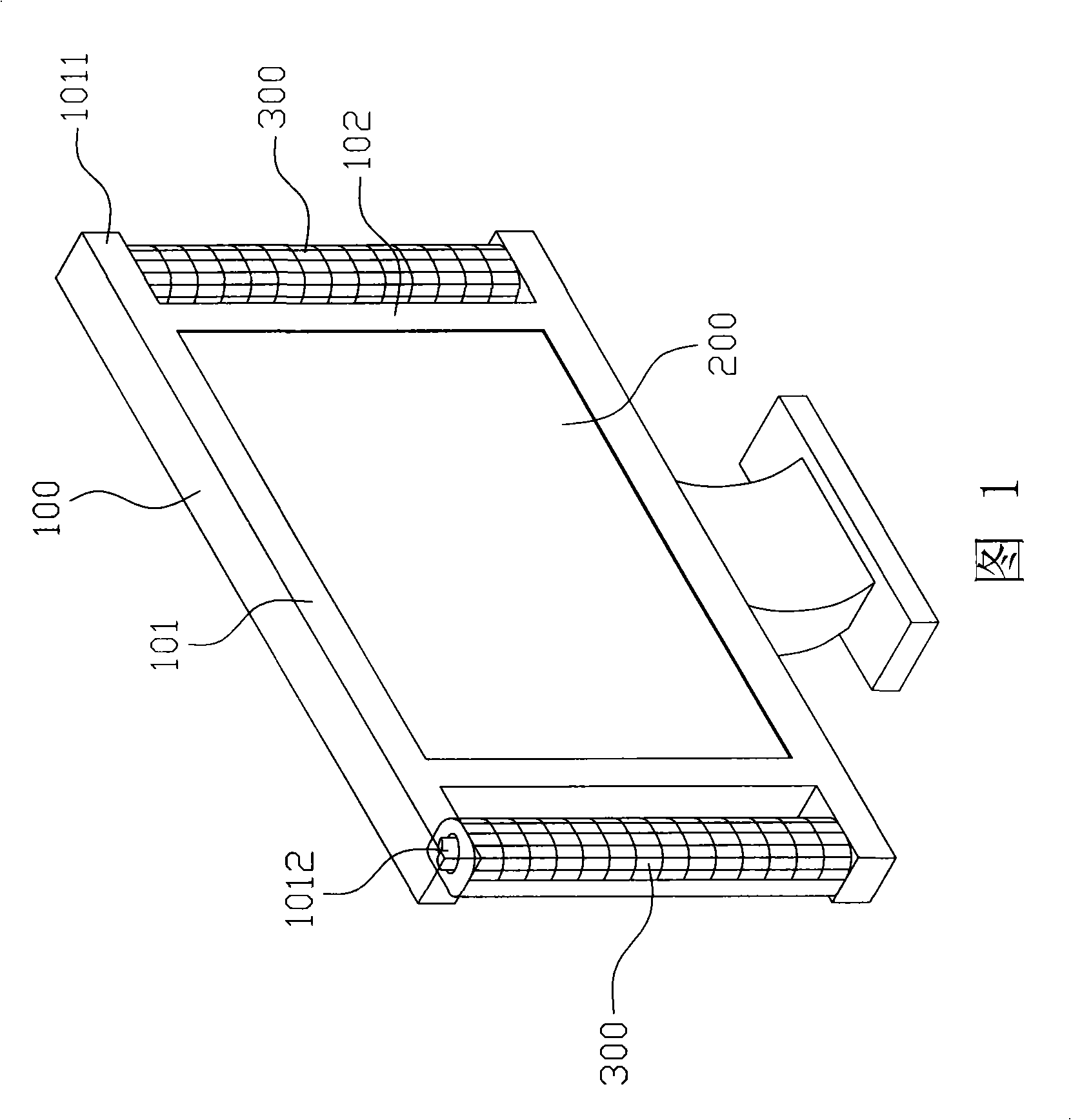 Rotary sound box for TV set