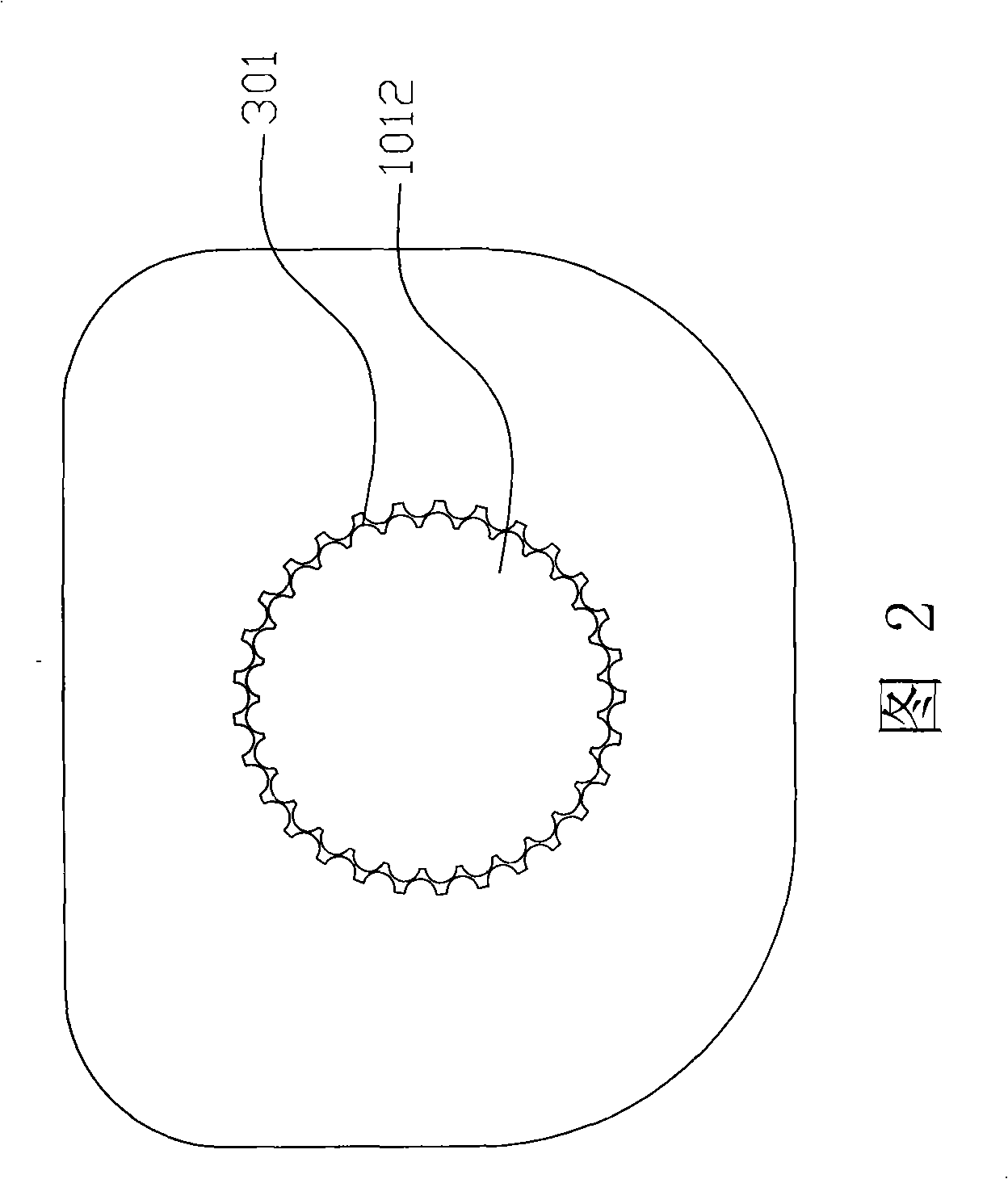 Rotary sound box for TV set