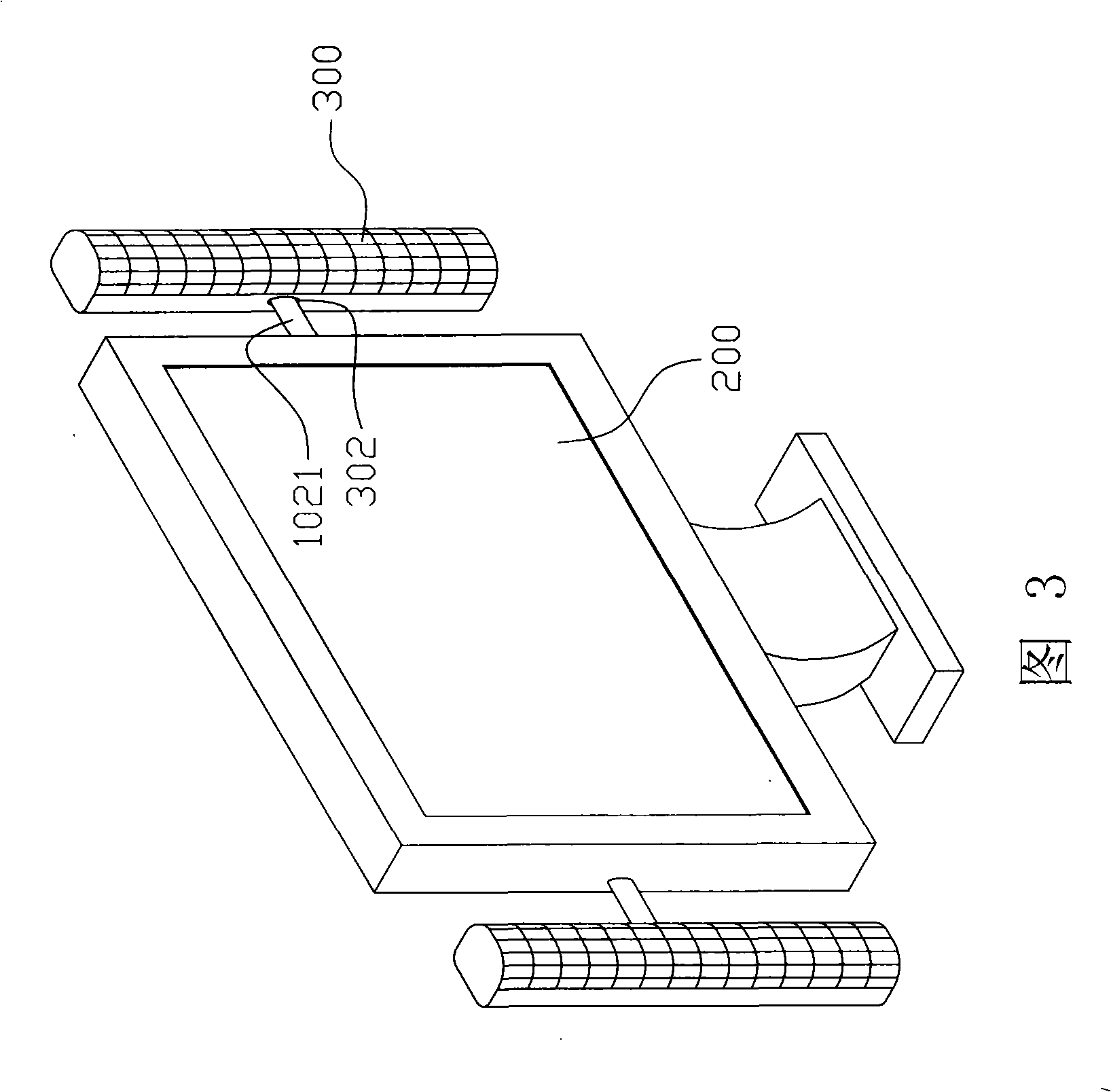 Rotary sound box for TV set