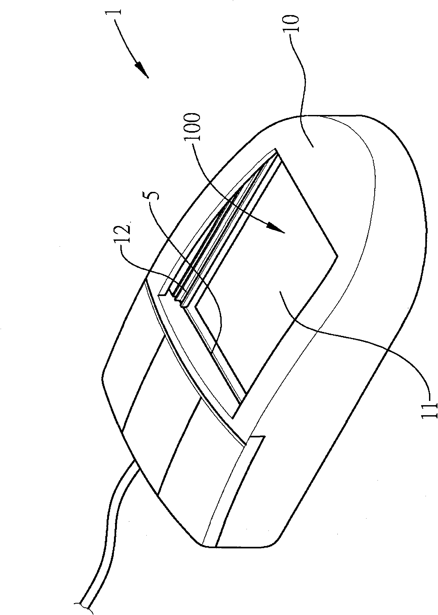 Mouse configured with writing board