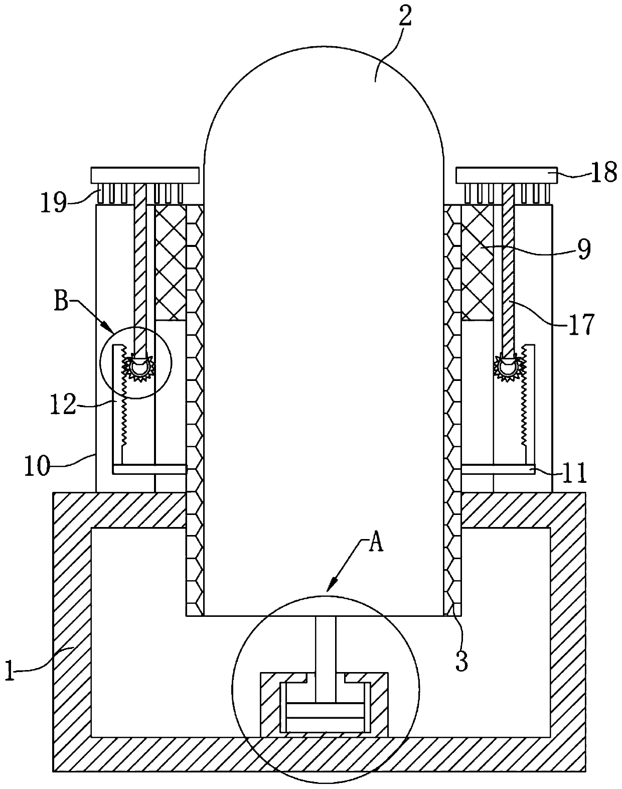 Pick seat structure of cutting pick of cantilever type heading machine