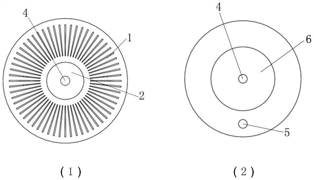 Integrated hot end structure of pulse tube refrigerator and implementation method