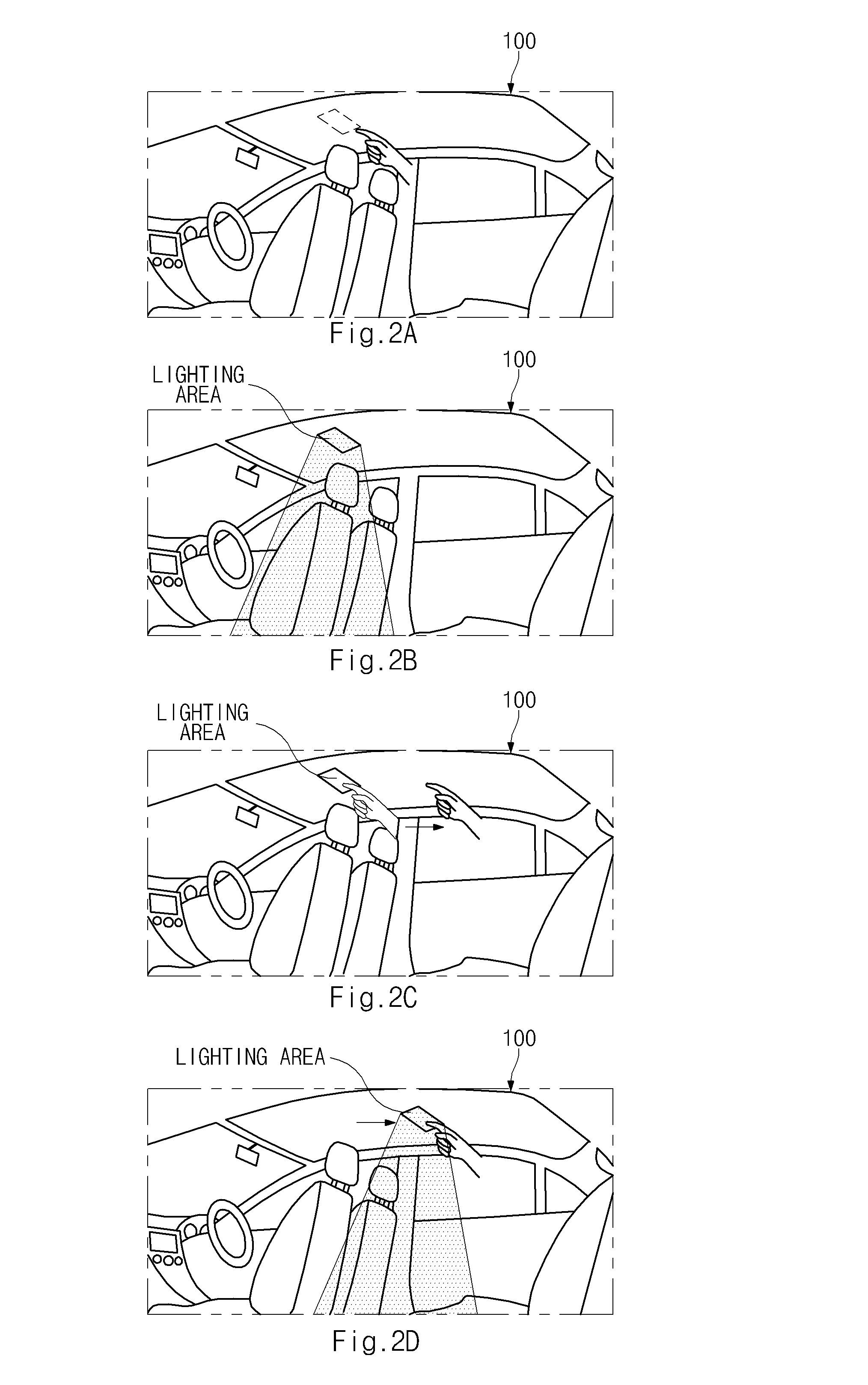 Organic electro-luminescence lighting device for vehicle