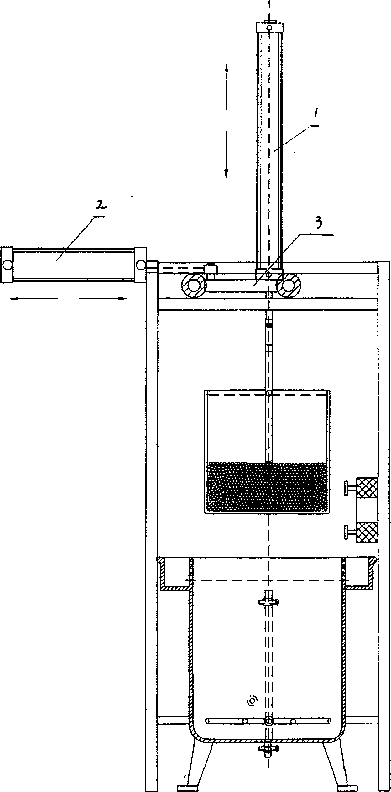 Semi-automatic rubber cork rinsing machine