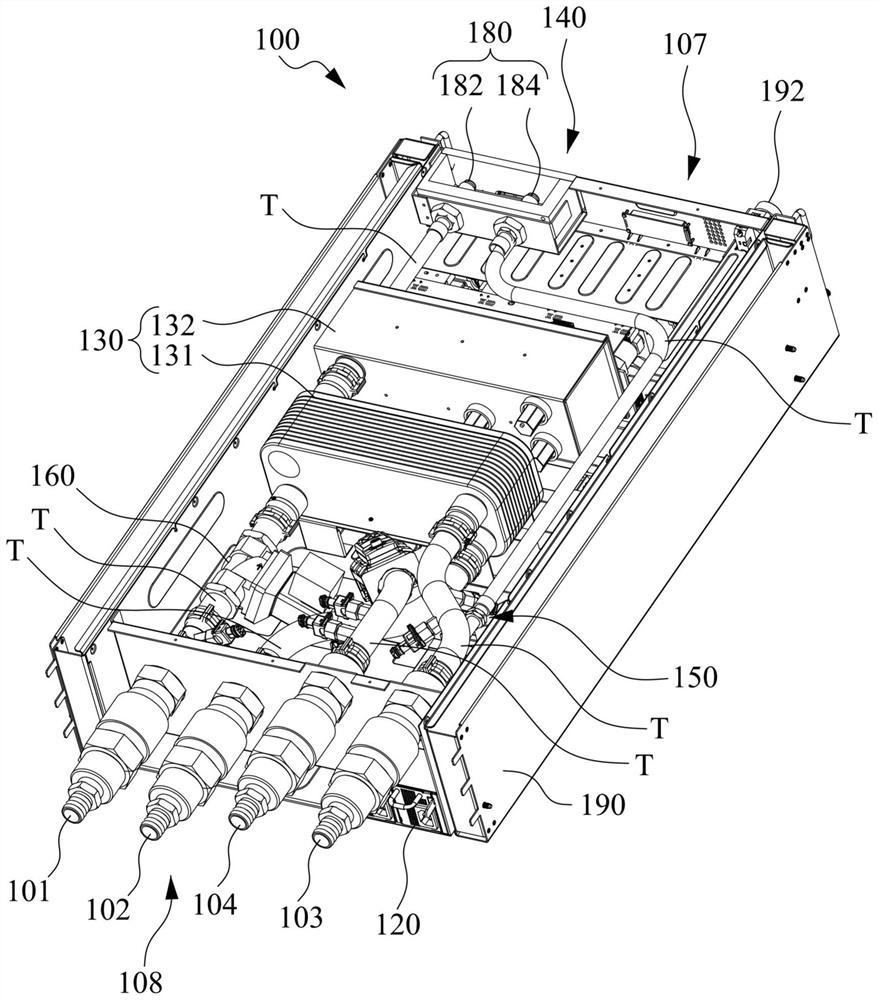 Cooling liquid distribution device