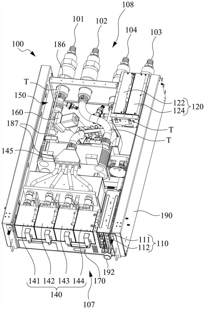 Cooling liquid distribution device