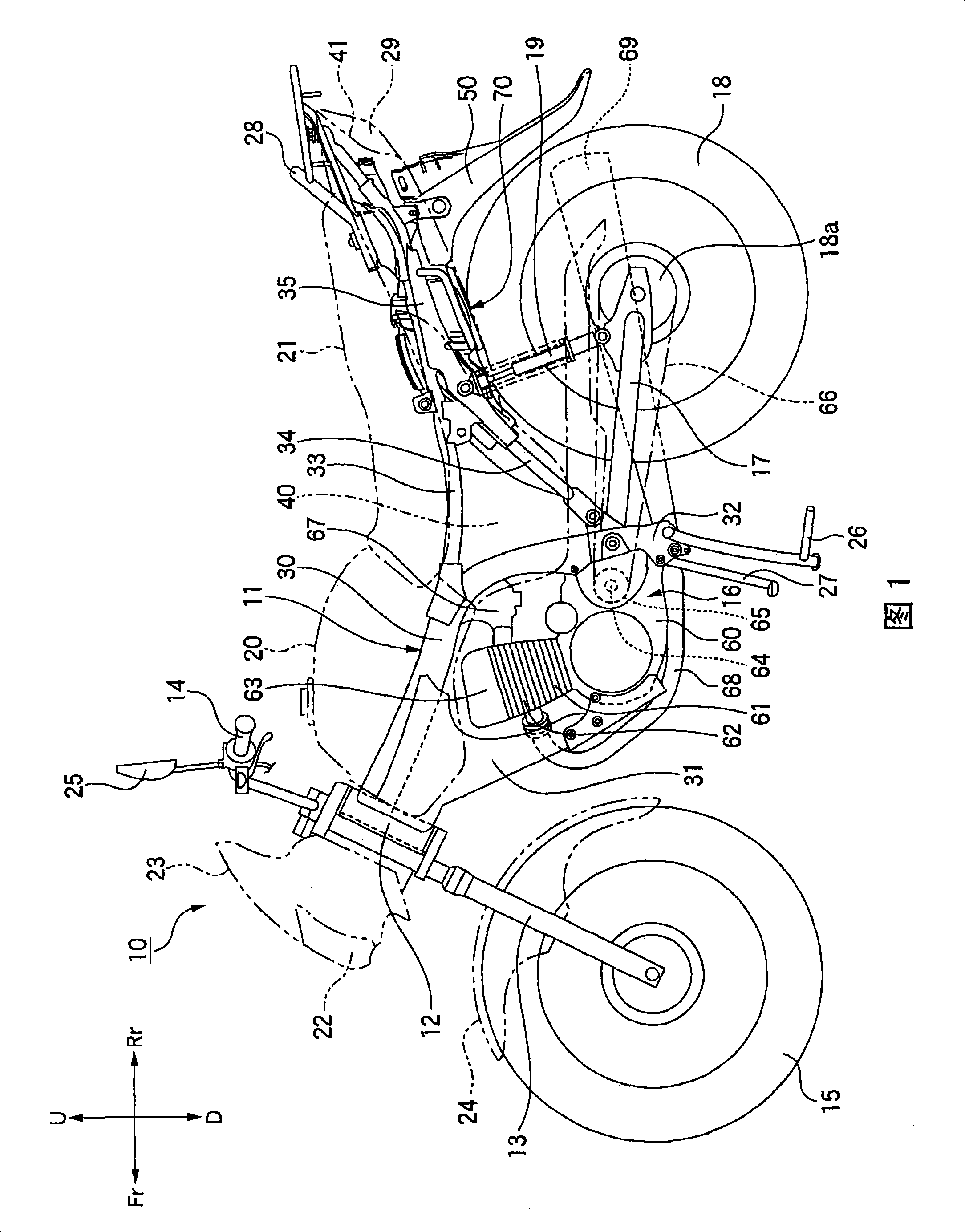 Motorcycle handle structure