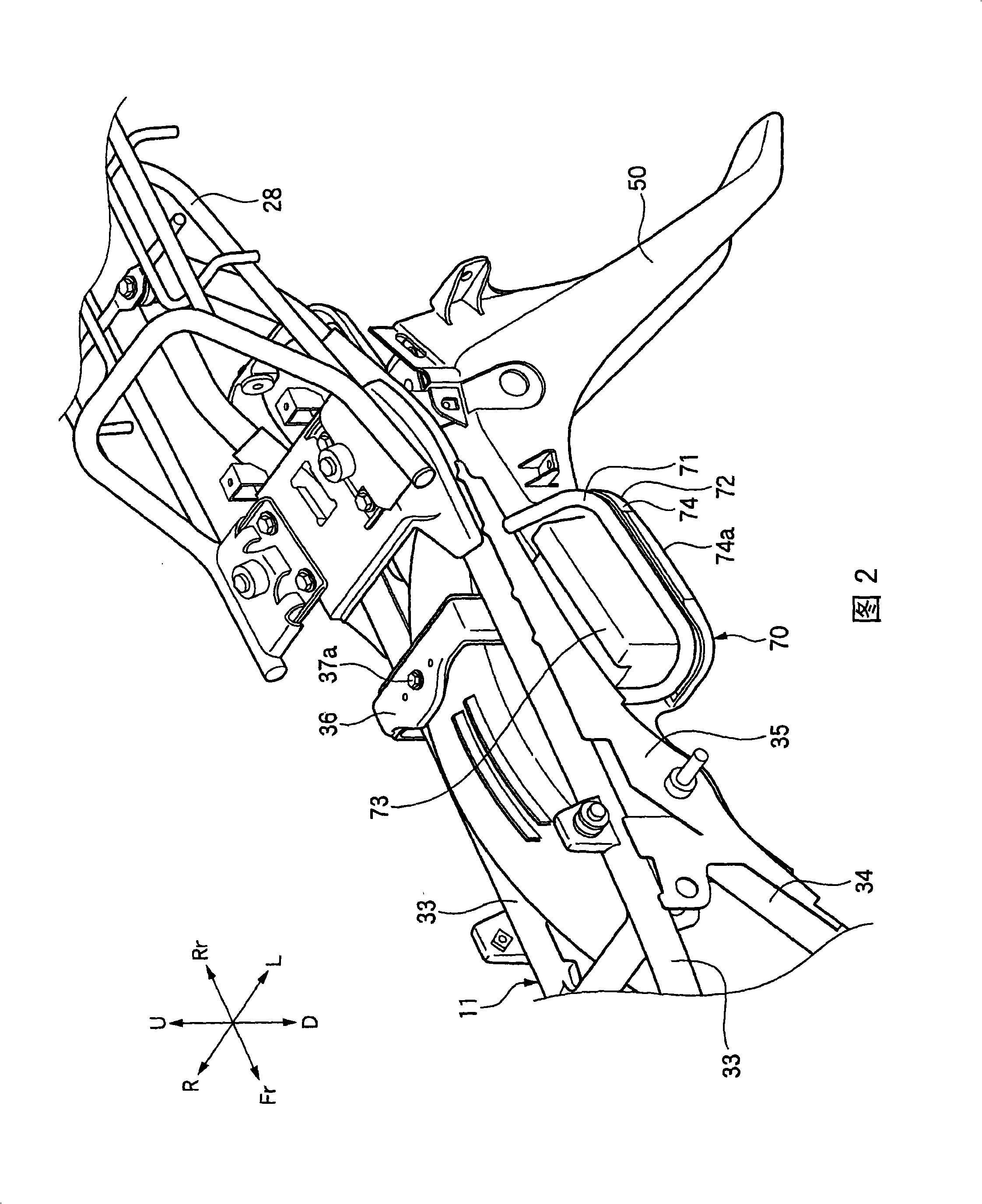 Motorcycle handle structure