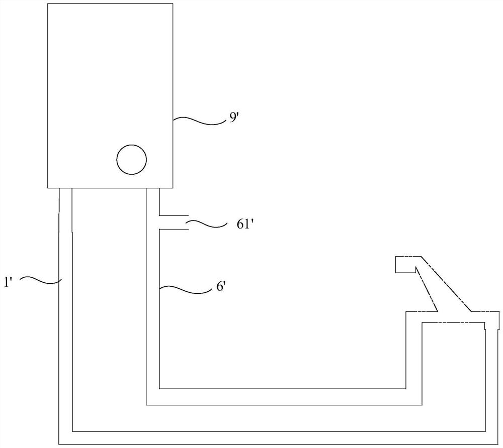 Zero cold water system and gas water heater