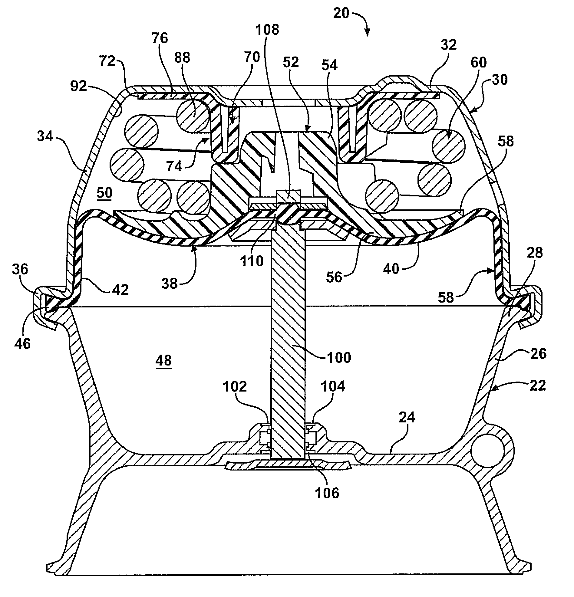 Brake actuator and method of forming the same