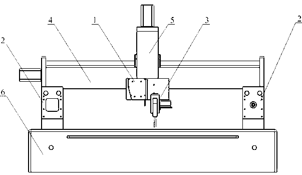 Object shelf tray self-adaptation welding device based on laser vision