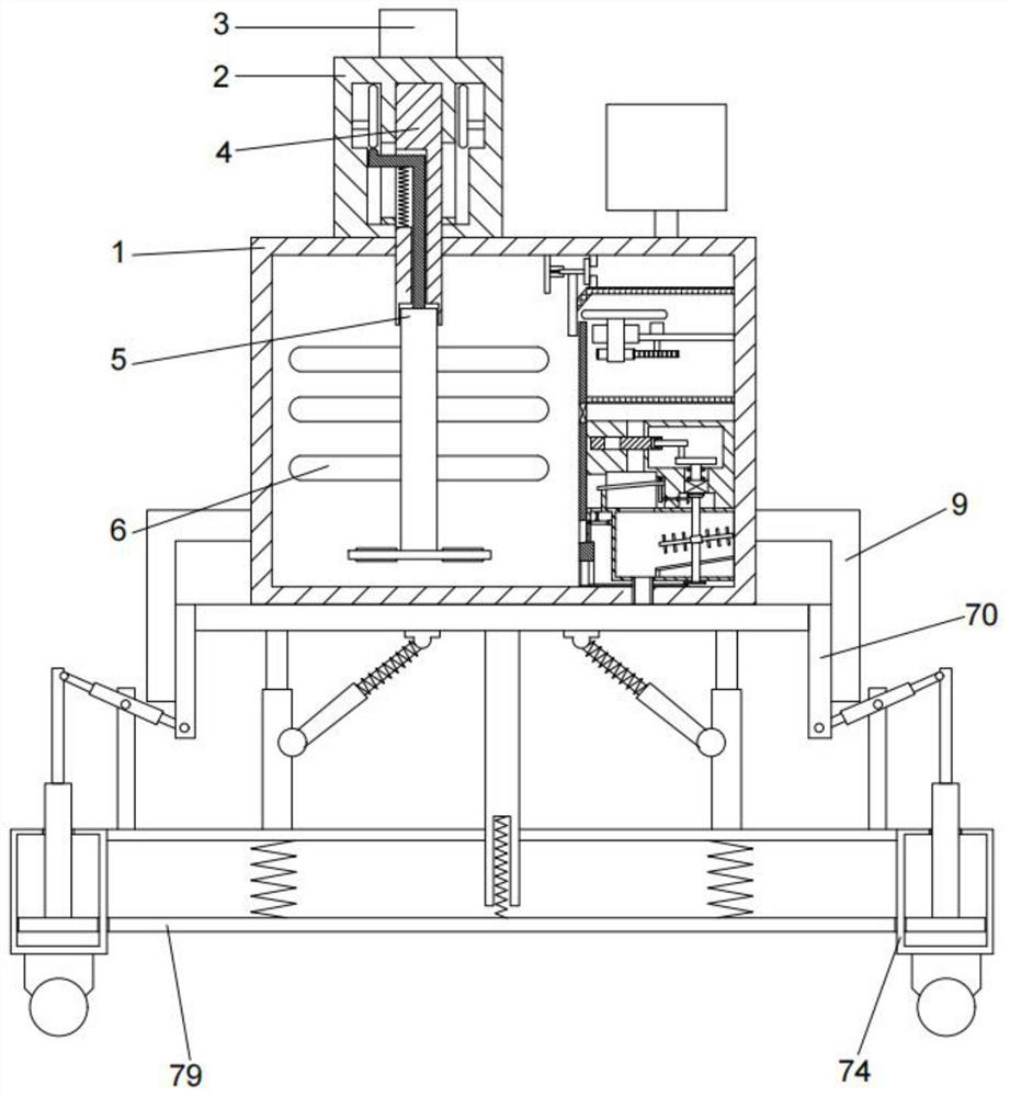 Efficient grinding fluid stirrer