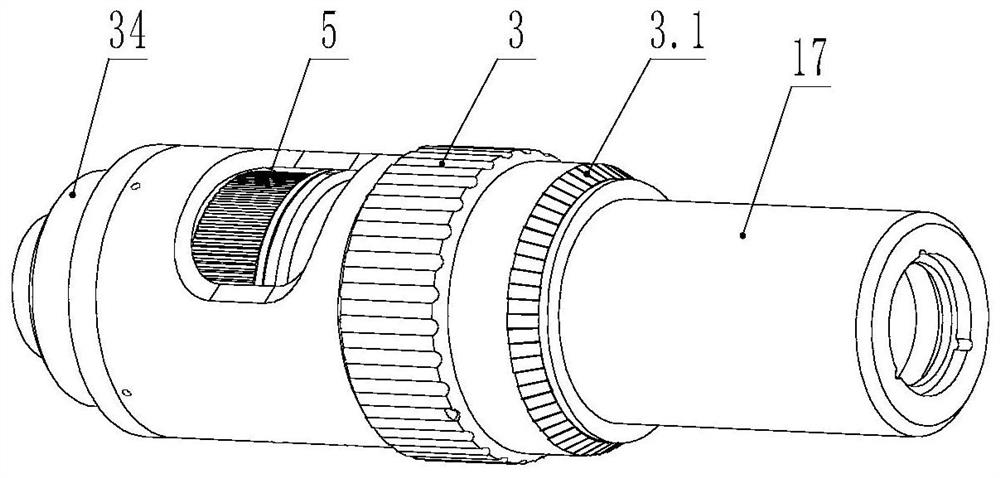 A lens position adjustment mechanism for an optical system