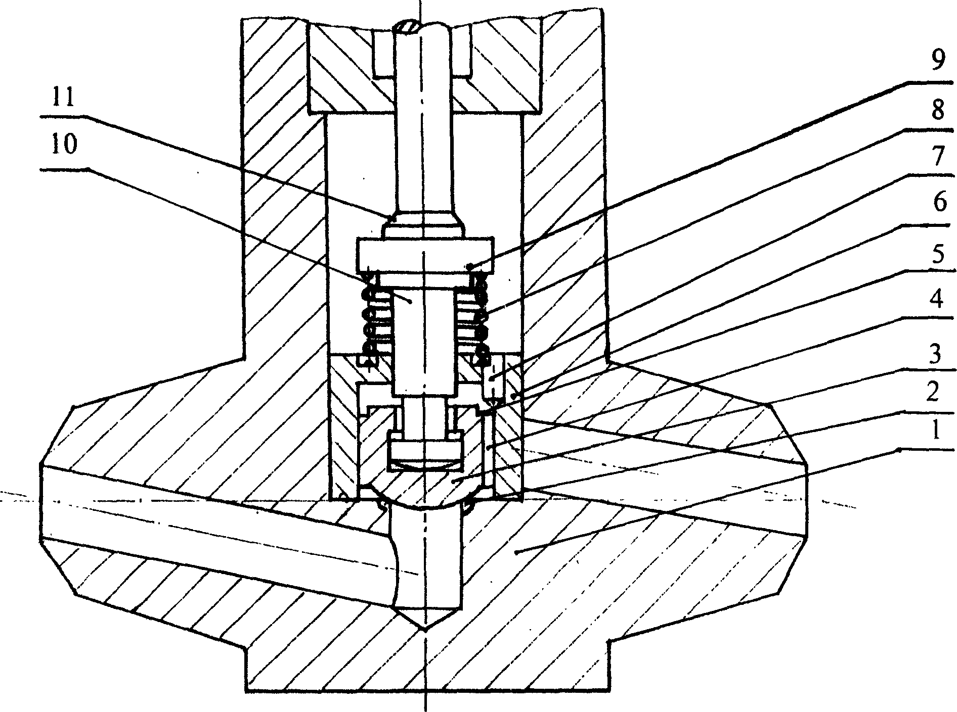 Double-sealing wash-free high-pressure stop valve