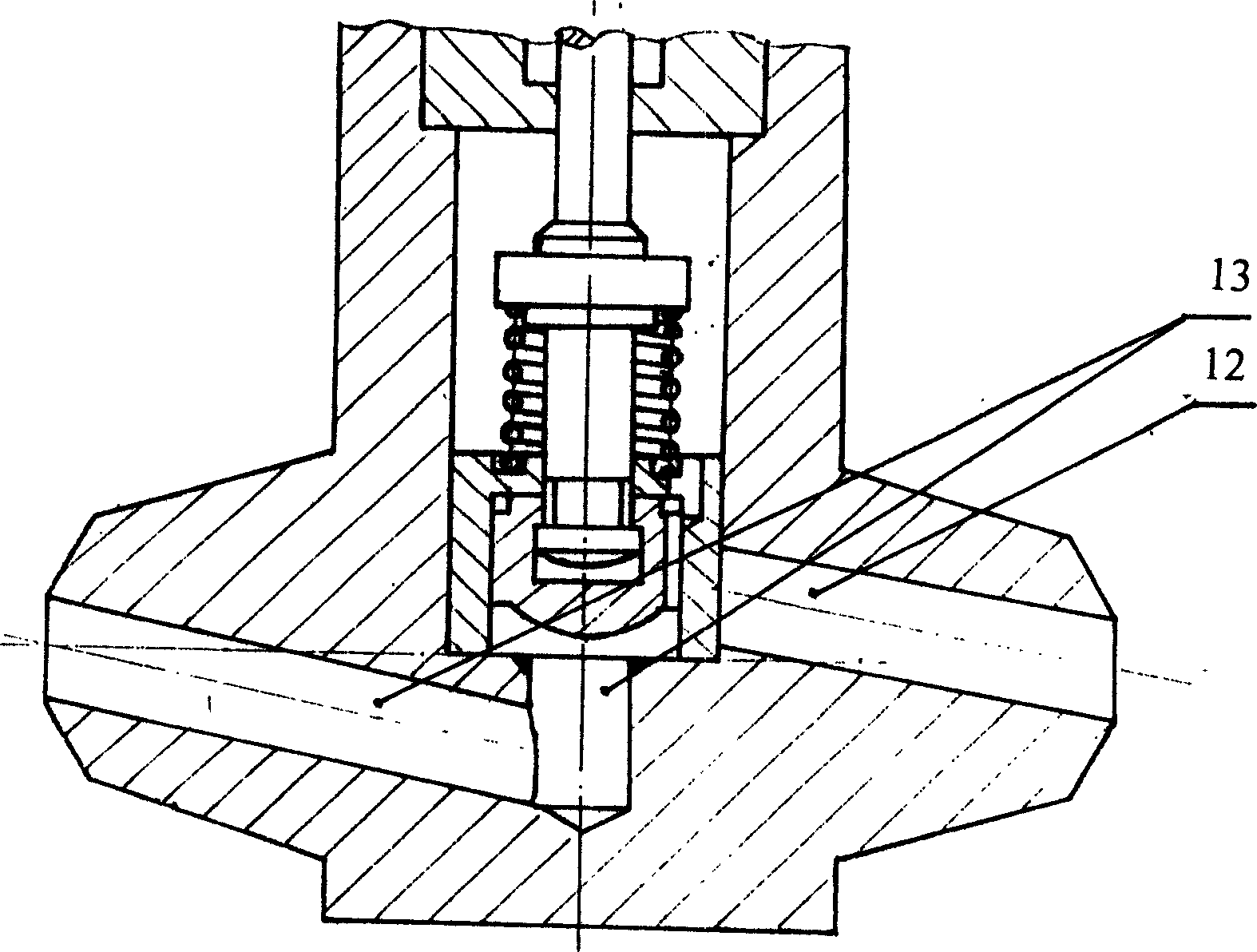 Double-sealing wash-free high-pressure stop valve