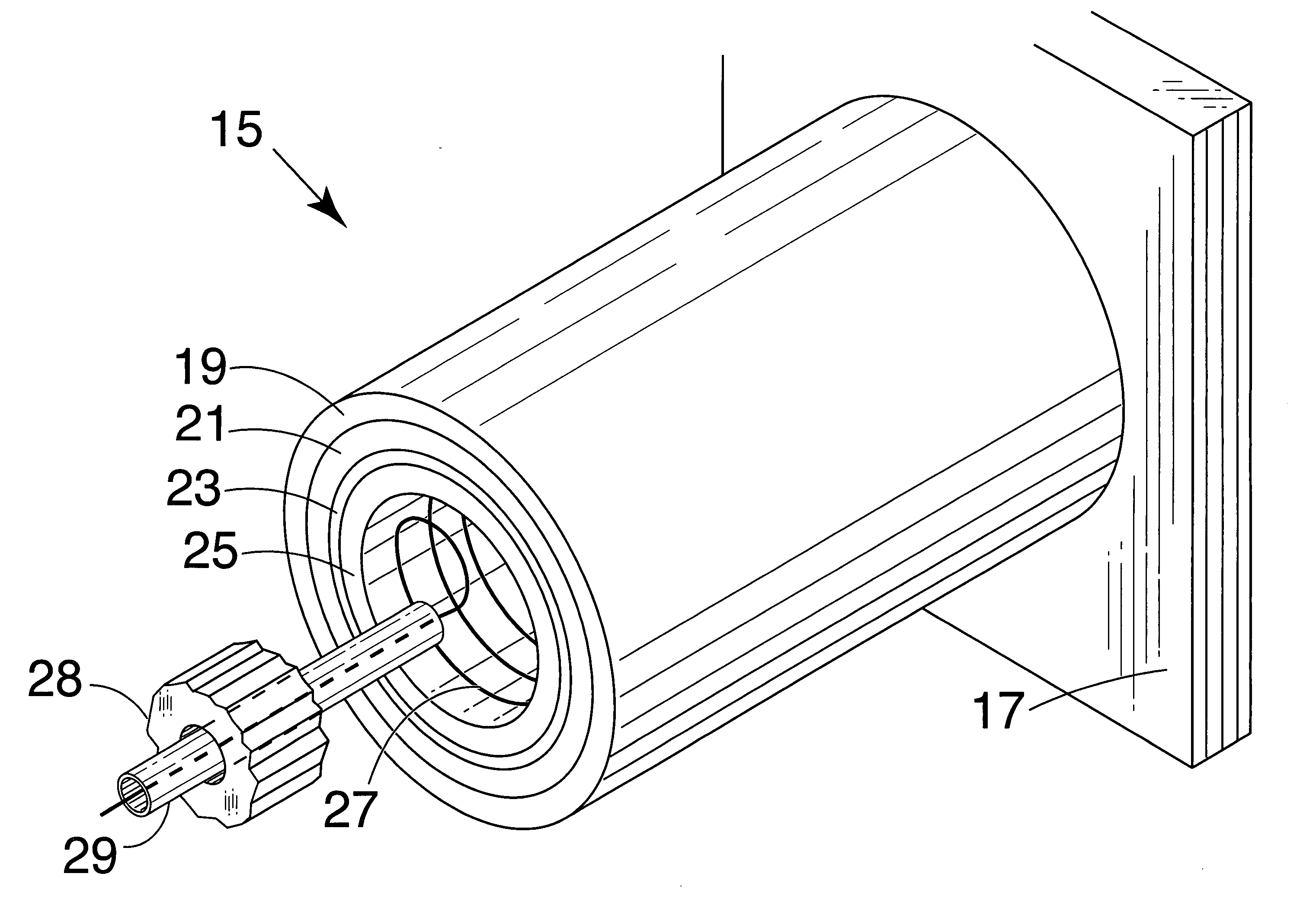 Tubular solid oxide fuel cell current collector