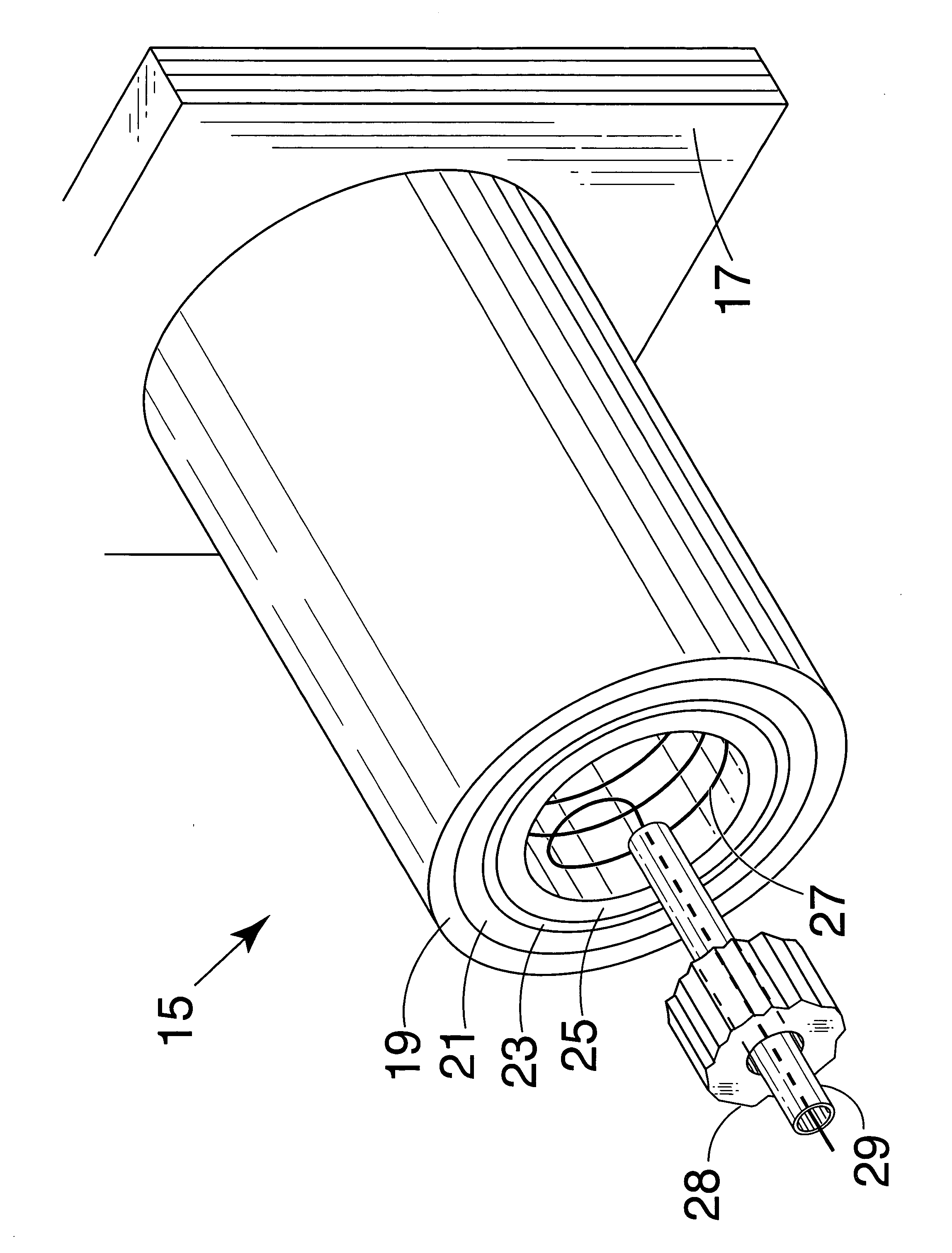 Tubular solid oxide fuel cell current collector