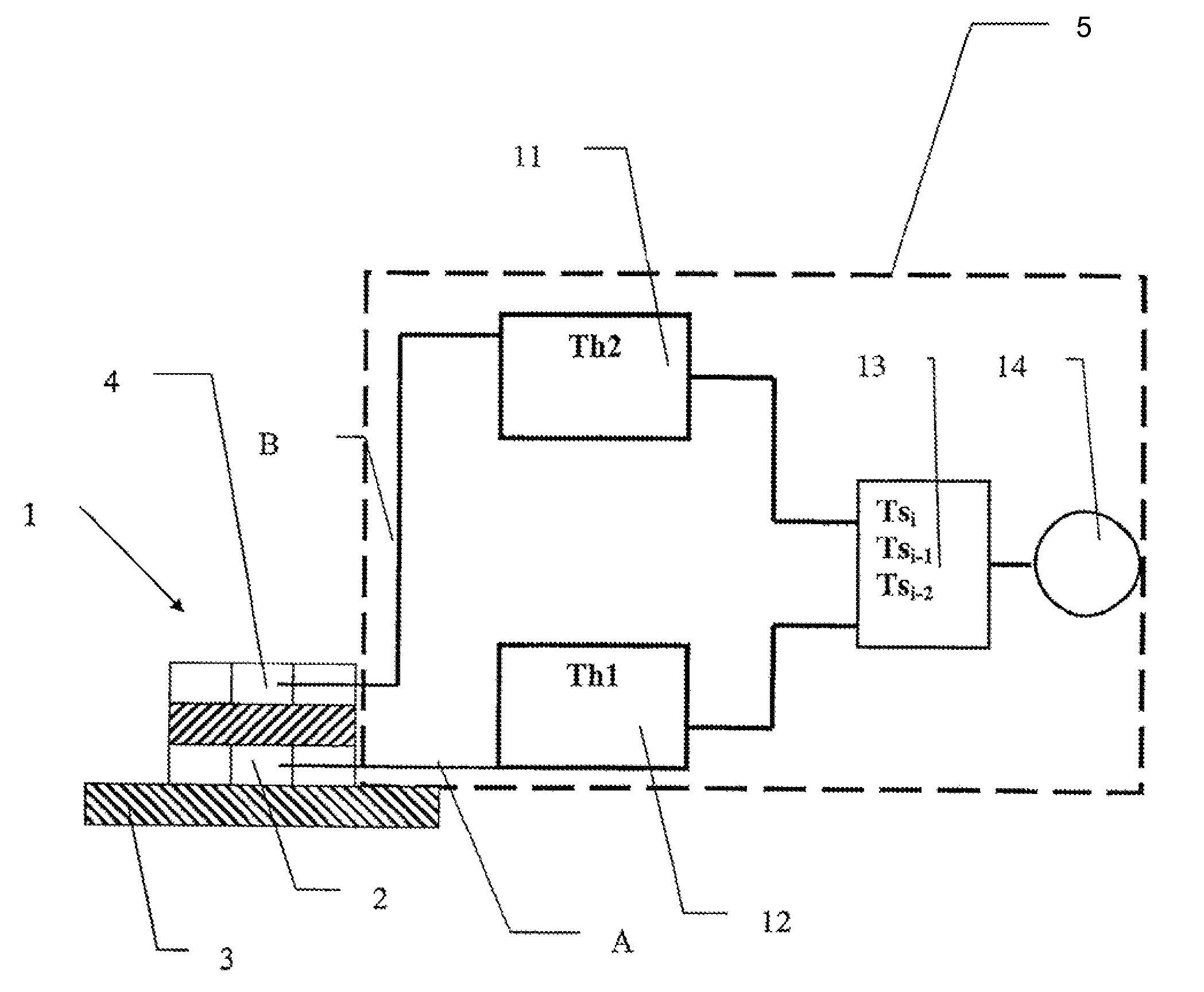 Device and method for measuring the body temperature of a living being