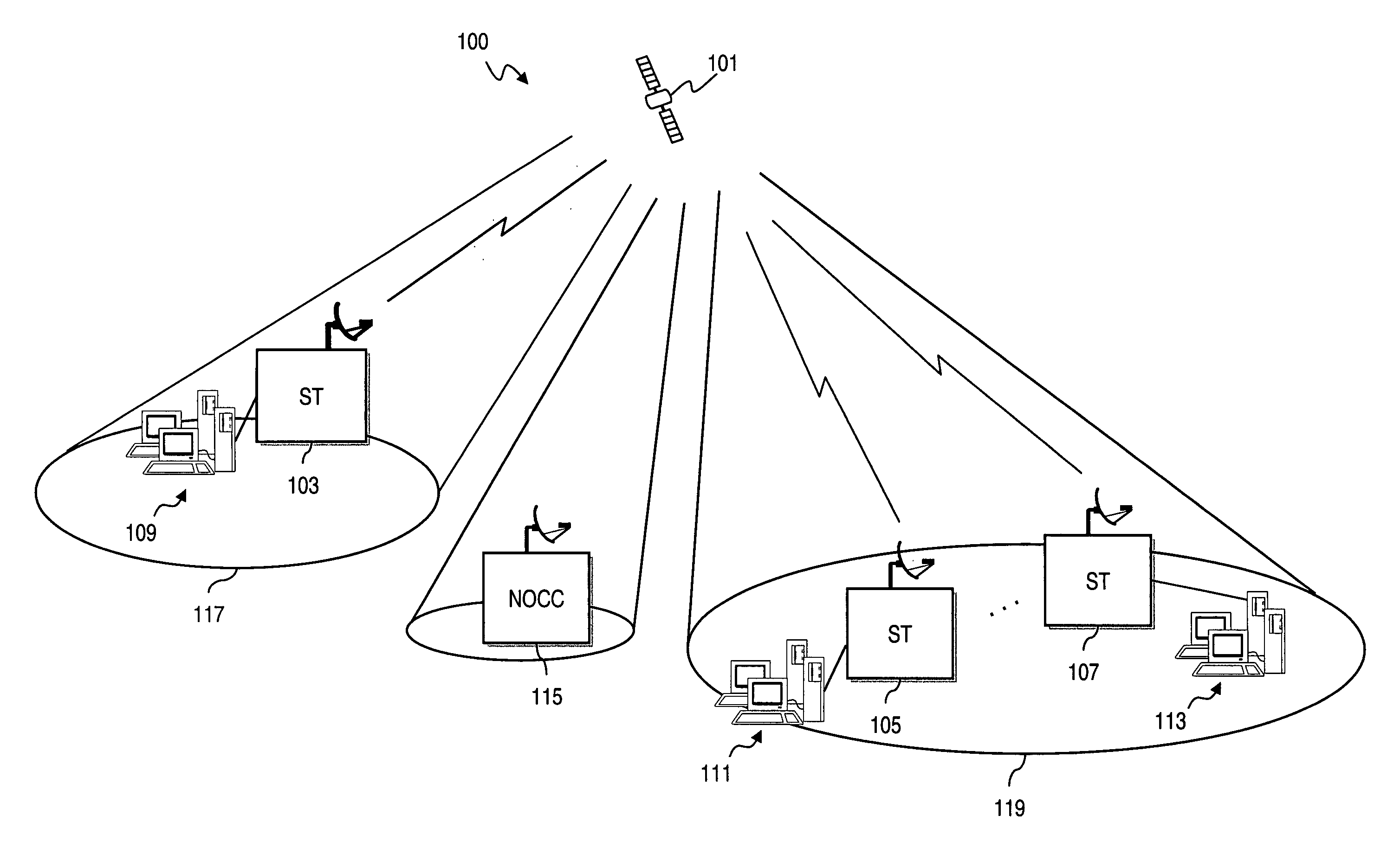 Method and system for efficient flow control in a spot beam satellite system