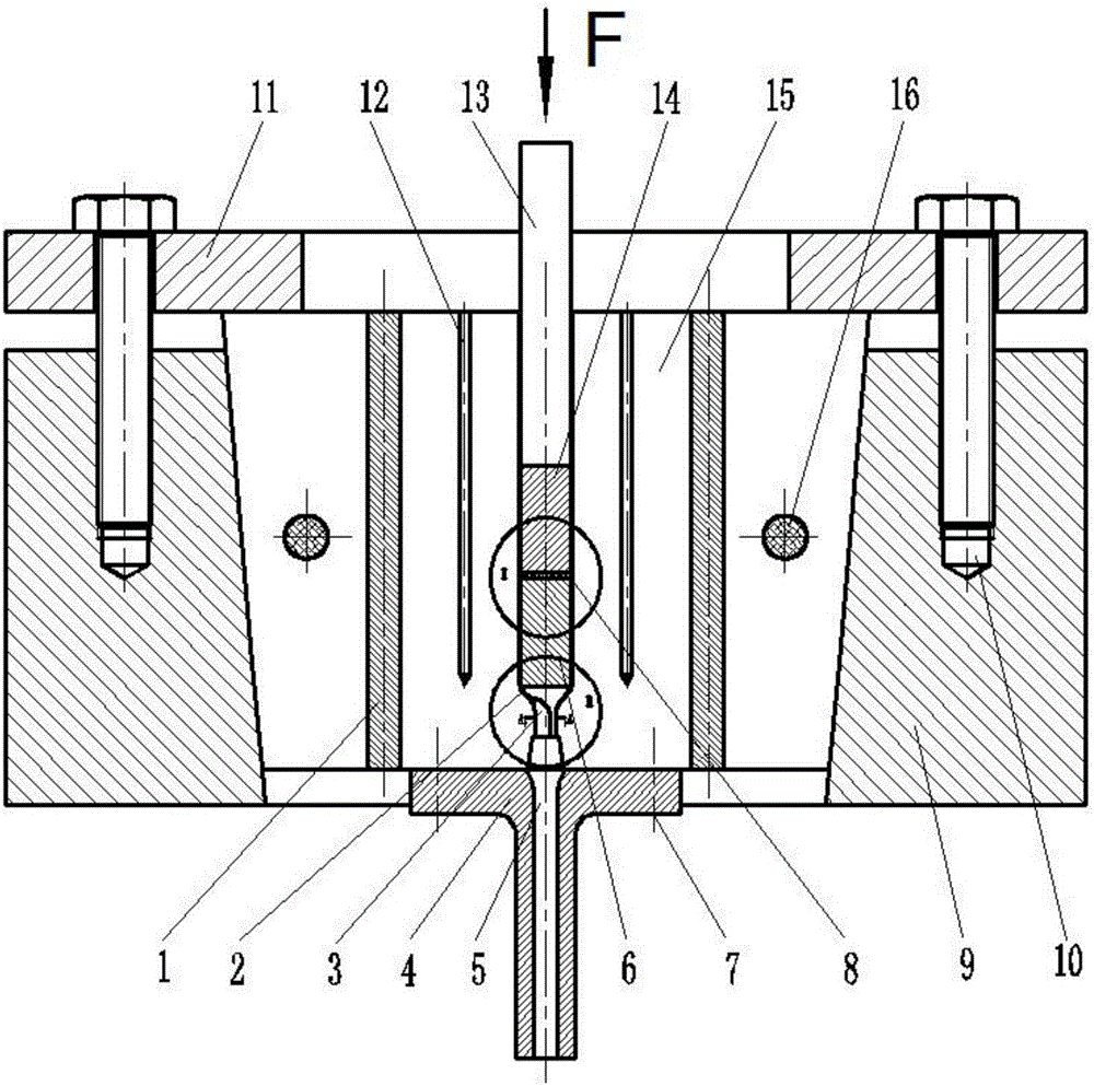 Extrusion device and method for connecting magnesium alloy with aluminum alloy