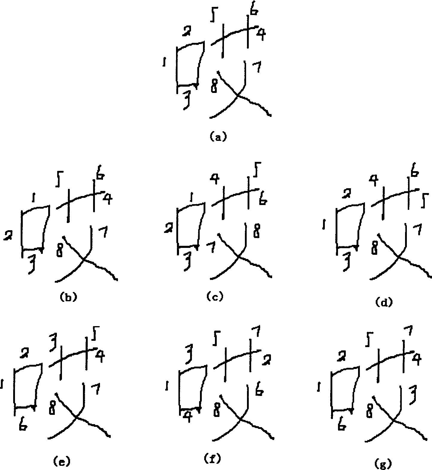 Confused stroke order library establishing method and on-line hand-writing Chinese character identifying and evaluating system