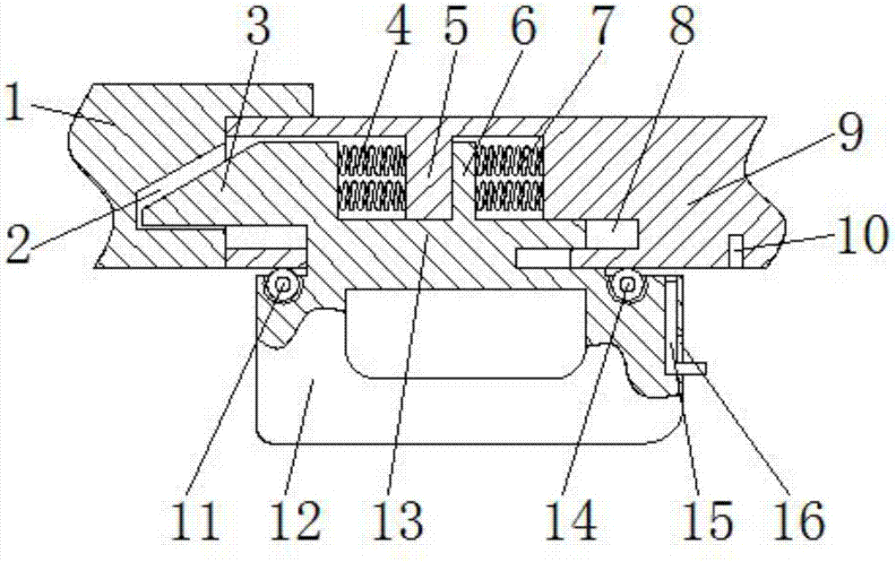 Lock rod structure used in electronic field